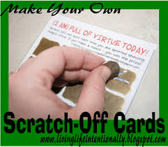 You can cut different shapes like hearts or circles. Diy Scratch Off Cards With Free Printable
