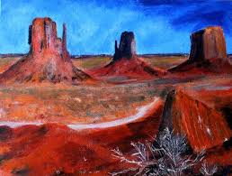 Utah Desert Landscape Red Mountains America Acrylic Painting On 12 Quot X 9 Quot Canvas Board Greece Art Nature Photography Nature Paintings