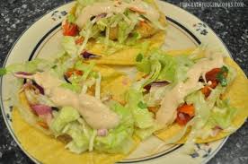 C) in a small bowl, mix together slaw ingredients. Baja Fish Tacos Weight Watchers The Grateful Girl Cooks