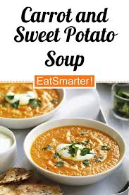 Carrot And Sweet Potato Soup Recipe Sweet Potato Soup Healthy Soup Recipes Sweet Potato Soup Recipes