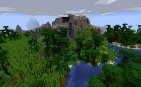 This minecraft seed spawns you in a fantastic jungle biome with melons, parrots, cocoa beans, bamboo and tall jungle trees. Bamboo Forest Jungle Biomes Meet Ocean Minecraft 1 14 Seed Minecraft Seed Hq