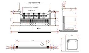 Collection by ankur thakkar • last updated 8 weeks ago. Compound Wall Design With Working Drawing Autocad Download Cadbull