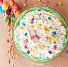 In bottom of a glass bowl, place a layer of muffin pieces. Easy Easter Dessert Recipe Trifle Parfaits