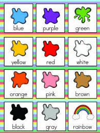 Penguins are black and white. Color Vocabulary Cards English Activities For Kids Learning English For Kids Flashcards For Kids