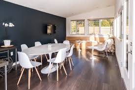Every significant piece of furniture has a holistic structure. Photo 3 Of 81 In Knoll Saarinen Dining Table From Serenity Awaits At These Prefab Cabin Rentals On Vashon Island Dwell