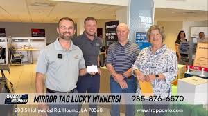 It’s time! We’re going LIVE with Ann and Gary Hebert, their salesman Kip  Butcher, and Sales Manager John Lirette to reveal their lucky Mirror Tag  Madness prize — and they just won a $100 gift card to ...