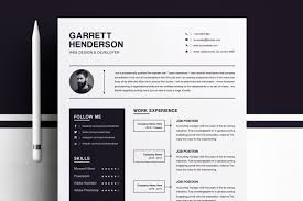 A resume should ideally be one page long because recruiters and managers have short attention span. One Page Resume Template Cover Letter Cv Ms Word 442925 Resume Templates Design Bundles