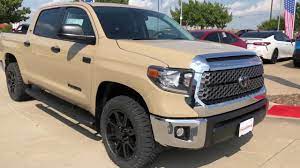 In the past, we have seen inferno orange, quicksand, cement, cavalry blue, voodoo. 2020 Toyota Tundra 4x4 Sr5 Leather Package Crew Max In Quicksand With Tss Black Edition Youtube