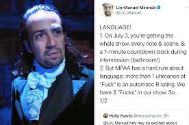 Lin Manuel Miranda Explained Why He Let Disney Censor The Upcoming Hamilton Movie In 2020 Lin Manuel Miranda Manuel Miranda Lins