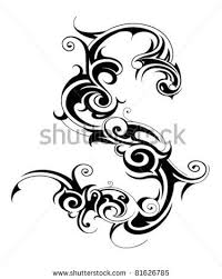 Tribal tatto tato tribal huruf cina sumber : Tribal Tattoo Font S Stock Vector 81626785 Shutterstock Tribal Tattoos White Tattoo Tribal Tattoo Designs