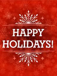 Red Happy Holidays Card Birthday Greeting Cards By Davia Seasons Greetings Card Happy Holiday Cards Birthday Greeting Cards