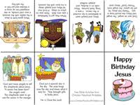 Birth Of Jesus Story With Pictures Printable Happy Birthday Jesus Mini Book And Other Ps Christmas Bible Printables Christmas Bible Happy Birthday Jesus Sunday School Kids