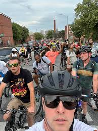 Baltimore bike party celebration