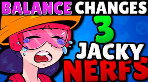 Max's blaster shoots a bunch of projectiles fast! Brawl News Jacky Got 3 Nerfs Brawl Stars Balance Changes Youtube