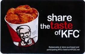 For information regarding your kfc gift card from canada, click here. Gift Card Share The Taste Of Kfc Restaurants United States Of America Kfc Col Us R Kfc 003b