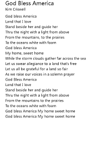 Read or print original god bless america lyrics 2020 updated! God Bless America Lyrics Follow Lyrics