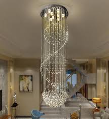 Modern Crystal Chandelier Modern Led Spiral Sphere Rain Drop K9 Ceiling Light Fixture For Staircase Stair Lamp Living Room Hotel Hallway Chandelier Shades Small Chandeliers From Flymall 199 51 Dhgate Com