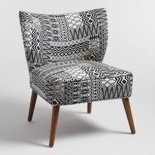Tribal Jacquard Delani Upholstered Accent Chair Upholstered Accent Chairs White Upholstered Chair Black Upholstered Chair