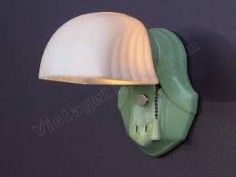 antique green porcelain light fixture