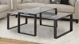 Couchtisch Set 2 Teilig Katrine Rauchfarbenes Glas Couchtisch Set Couchtisch Einrichtungsideen