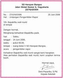 Bagian surat di atas terdapat pada bagian …. Contoh Surat Undangan Resmi Untuk Kepala Sekolah Sample Surat Undangan