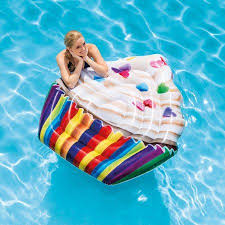 Intex Inflatable Cupcake Pool Mat 56 X 53 Walmart Com Pool Mat Cool Pool Floats Intex