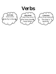 action helping linking verb anchor chart