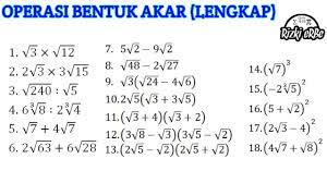Maybe you would like to learn more about one of these? Operasi Hitung Bentuk Akar Kelas 9 Youtube