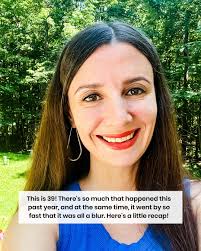 It's my birthday today. This is 39! 💃 There's so much that happened this  past year, and at the same time, it went by so fast that it was all a blur.