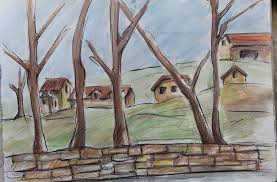 Lourdes France Aquarelle Painting Art Sketches