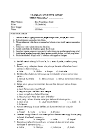 Maybe you would like to learn more about one of these? 2 Soal Uas Ips Kelas 9 Semester 2 Genap Uas 2 Ipss 9