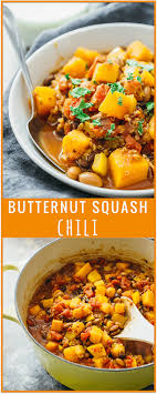 Butternut Squash Chili This Butternut Squash Chili Is One Of My Favorite Chili Recipes I Fall Recipes Healthy Favorite Chili Recipe My Favorite Chili Recipe