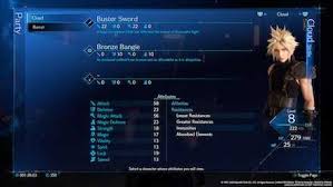 Where you will see in the tooltip something like: List Of Armor Stats And Materia Slots Ff7 Remake Game8