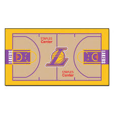 2, behind the lakers, and no. Fanmats Los Angeles Lakers 2 Ft X 4 Ft Nba Court Runner Rug 9491 The Home Depot