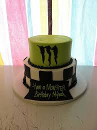 Monster Energy Drink Tiered Cake By Redpanda19 Via Flickr Torte Torte Ragazzo