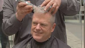 Gov. Baker and Patriots players attend 'Saving by Shaving' event