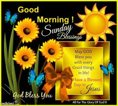 May God Bless You Happy Sunday May you enjoy the blessings and favor of god today. may god bless you happy sunday