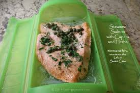 Steamed Salmon In The Lekue That S Ley Kway Tastingspoons Steam Salmon Cooking Recipes