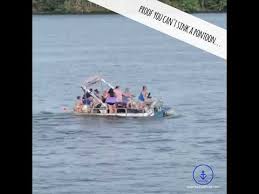 proof you can't sink a pontoon youtube