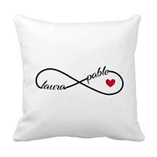 Regalo Original Pareja Personalizado Cojin Simbolo Infinito Enamorados Incluye Fund Regalos Personalizados Regalos Para San Valentin Regalos Originales Pareja