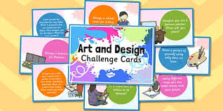 Interest and/or familiarity with picture marketing and other marketing concepts. Art And Design Challenge Cards Teacher Made