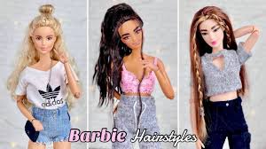 Bonjour, les filles passionnées de barbie! 6 Cute Barbie Hairstyles 3 Youtube