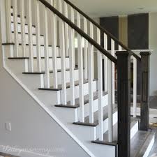 5 diy metal stair railing examples metal stair handrail is required or desired on the steps of most homes and businesses to provide assistance to people who are entering and exiting the building. Finishing Our Stair Railings More Peeks At Our Almost Finished Home Our Diy House The Diy Mommy
