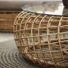 If you get tired of your living room basket, swap it with your bedroom storage the front end of this basket is slightly lower than the back to make it easy to grab what you need its sturdy construction will not scuff or scratch tables either which is a great feature if you'll be. 1