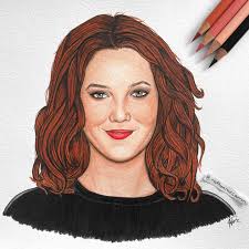 drewbarrymore as Dylan from Charlie's Angels 🤘🏼🔥 Drew Barrymore was the  first of the three angels I drew this week. I've wanted to draw drew and  nearly drew her as she is