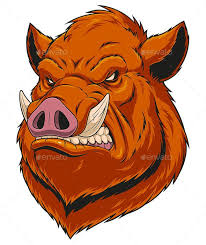 Head Ferocious Boar Animal Art Pig Art Gorillas Art