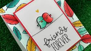 04 of 13 use a white polymer eraser. How To Make A Friendship Card Youtube