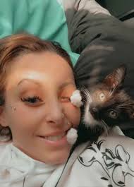 Lost black kitten near Vaughn St in Titusville?