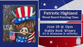 Patriotic Highland Wood Board Painting Class