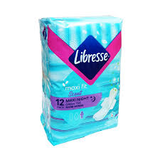 Maxi night 32cm wings , suitable for maxi fit during heavy flow days. Libresse Maxi Night Wings Extra Long Sanitary Pad Green Tea 12 S Big Pharmacy